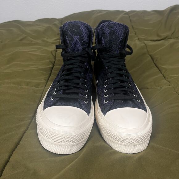 Converse All Star Shoes Black Purple Women 7 Whimsygoth Goblincoren Goth Punk - Picture 8 of 14